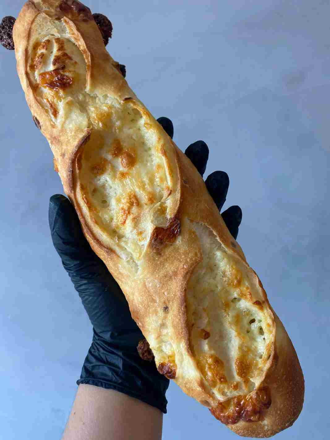 Baguete quatro queijos