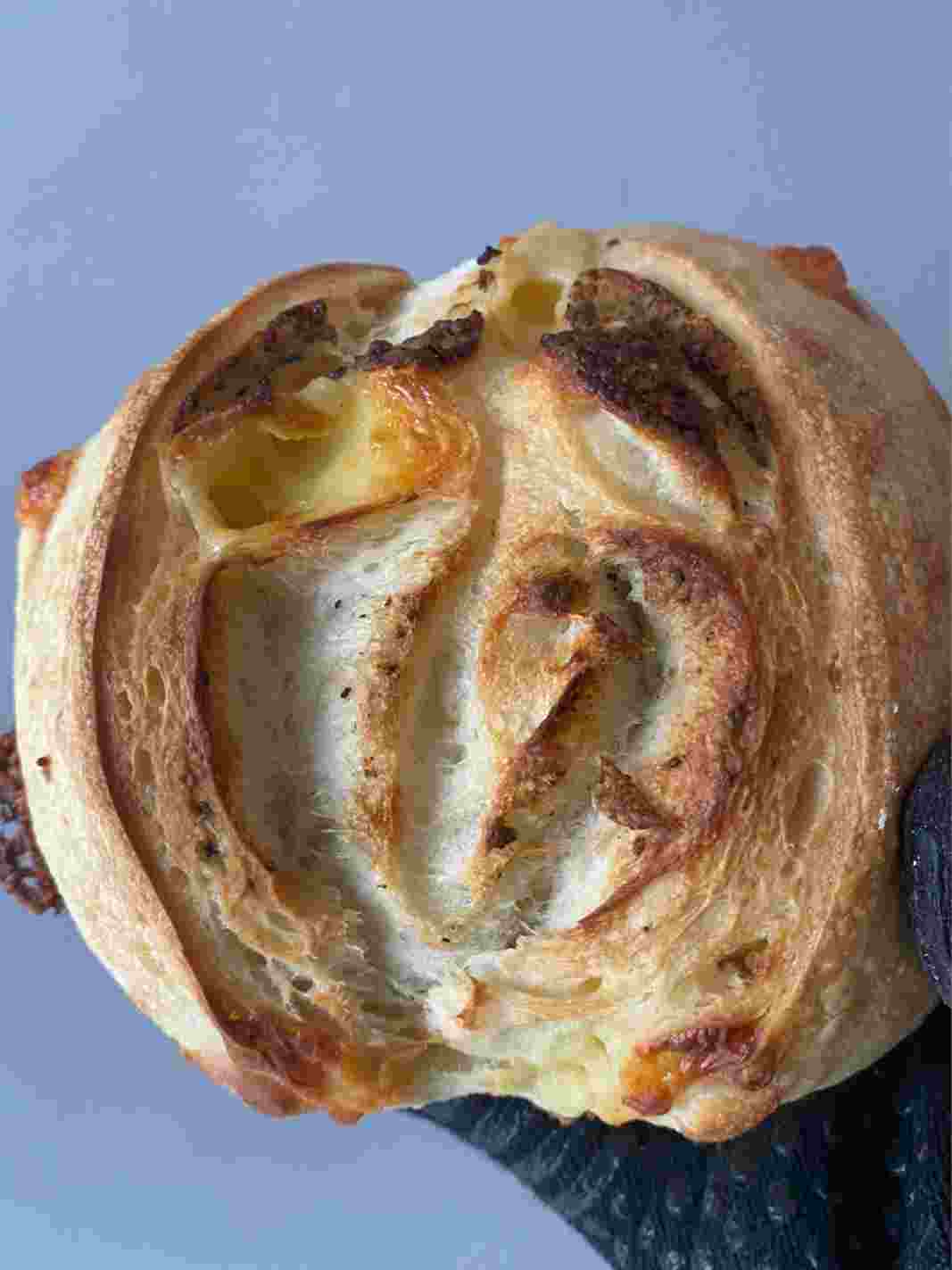 Pão italiano três queijos