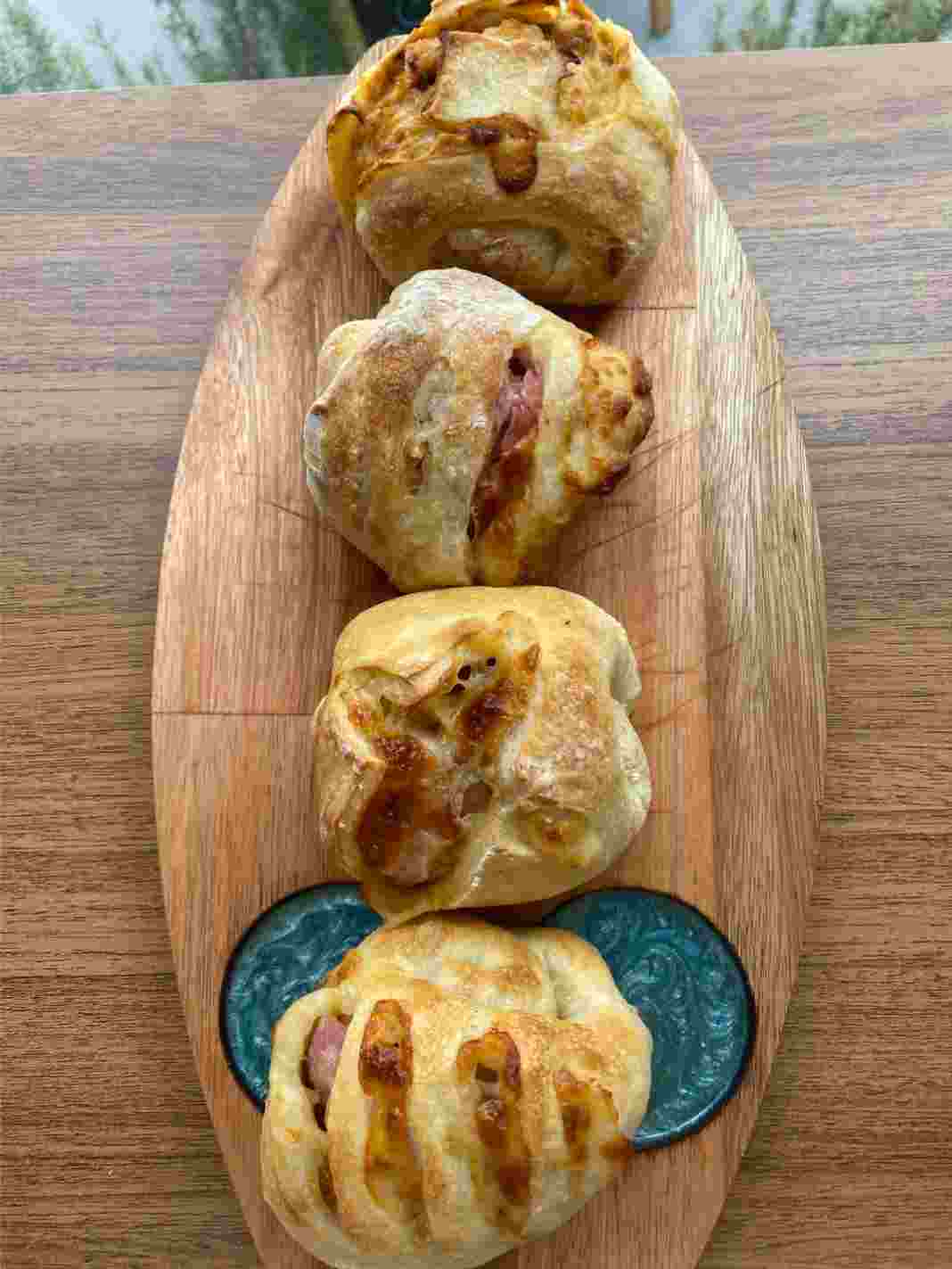 Mini italiano de calabresa e mussarela